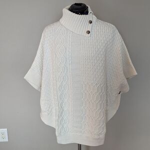 Talbot's Cable Kit Sweater Poncho